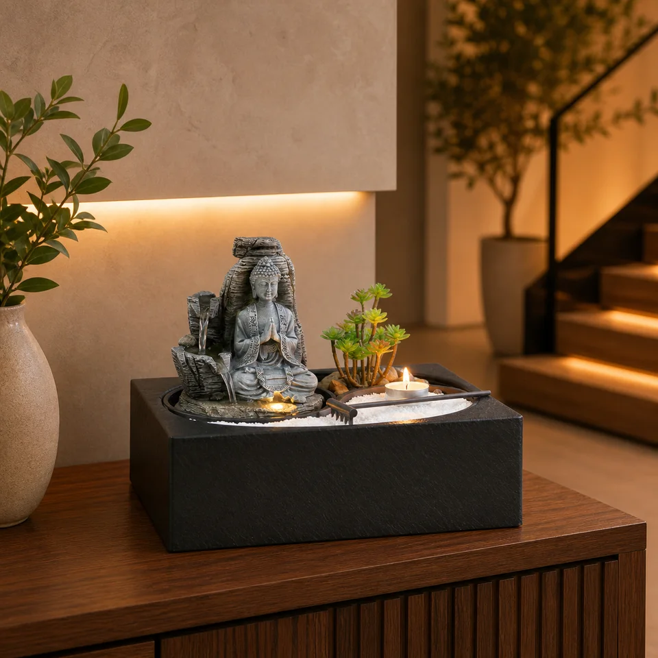 Buddha Rockfall Zen Garden, model LR62921
