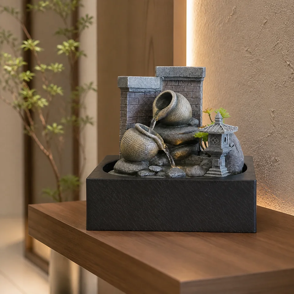 Pottery Wall Zen Garden, model LR62938