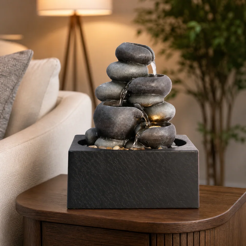 Stacked Pebble Cascade, model LR63113