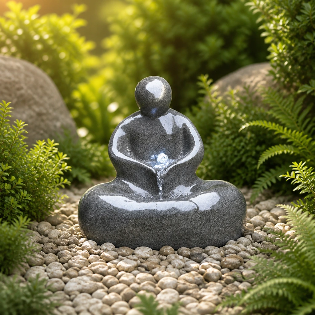 Meditation Figure Fountain, model LR60899-1